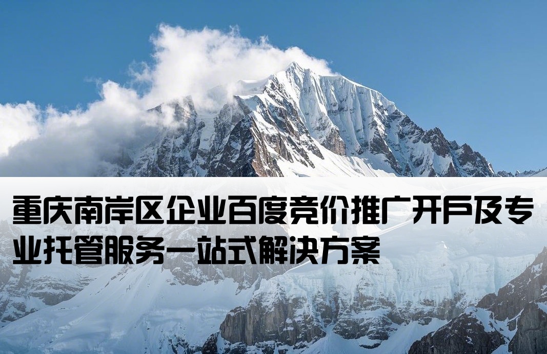 南岸百度竞价推广开户托管