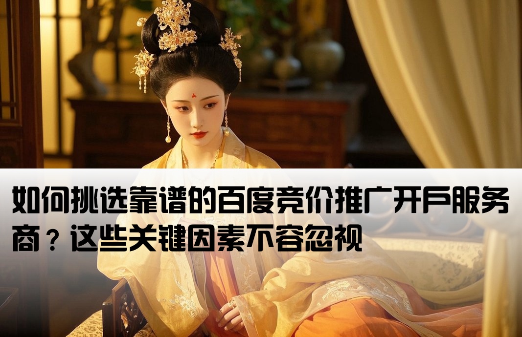 百度竞价开户公司怎么选择的