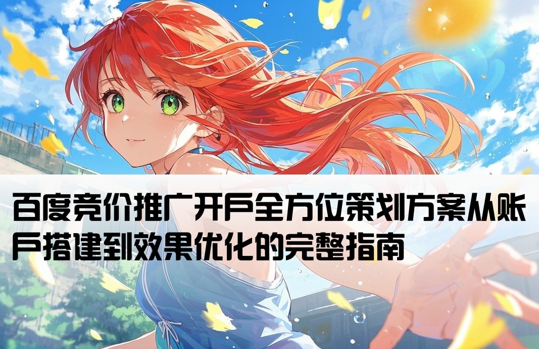 百度竞价开户推广方案设计