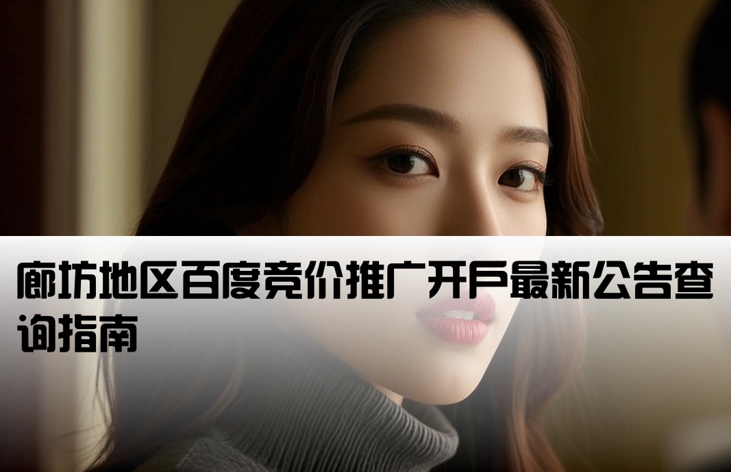 廊坊百度竞价开户公告在哪看