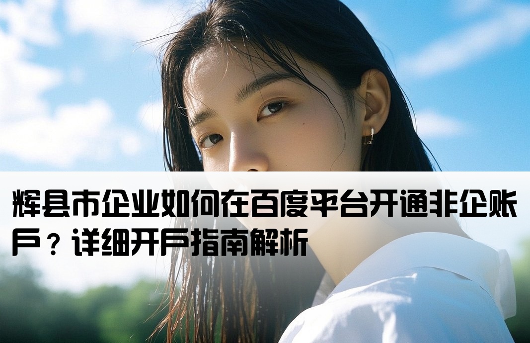 辉县市百度非企开户
