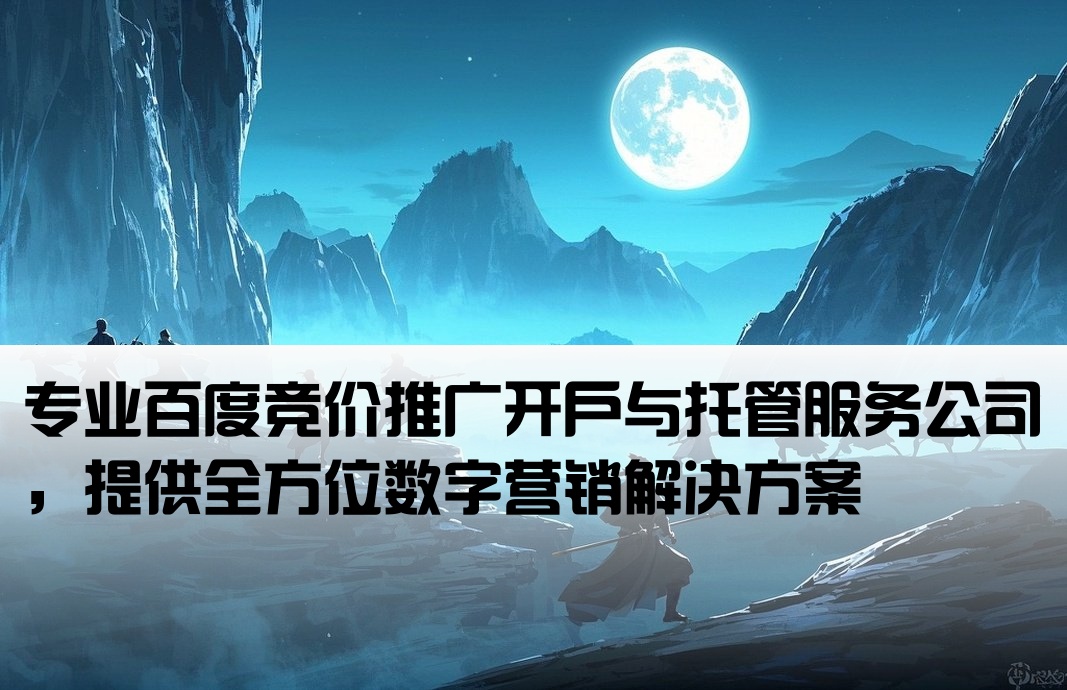 百度竞价推广开户托管公司
