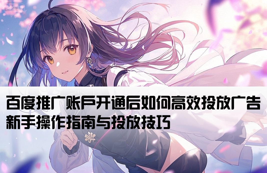 百度开户后怎么投放广告
