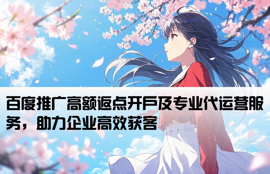 百度高返点开户代运营