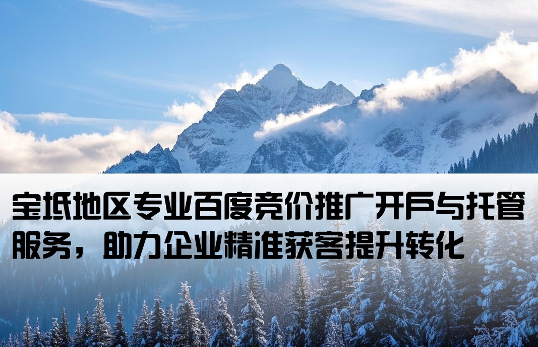 宝坻百度竞价推广开户托管