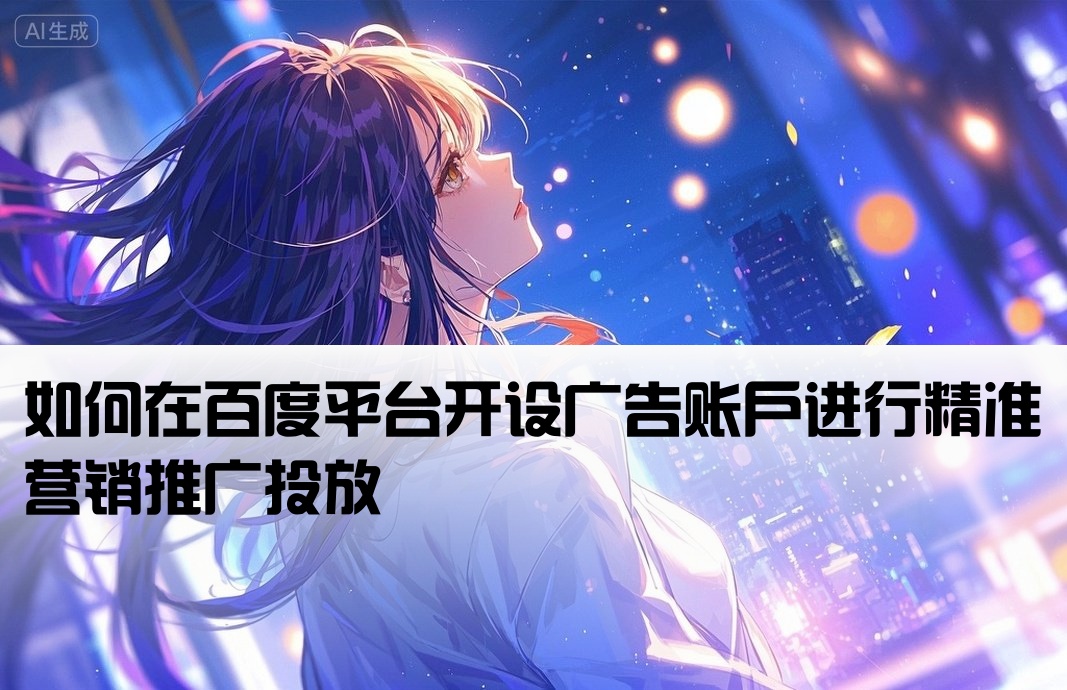 怎么在百度开户打广告推广