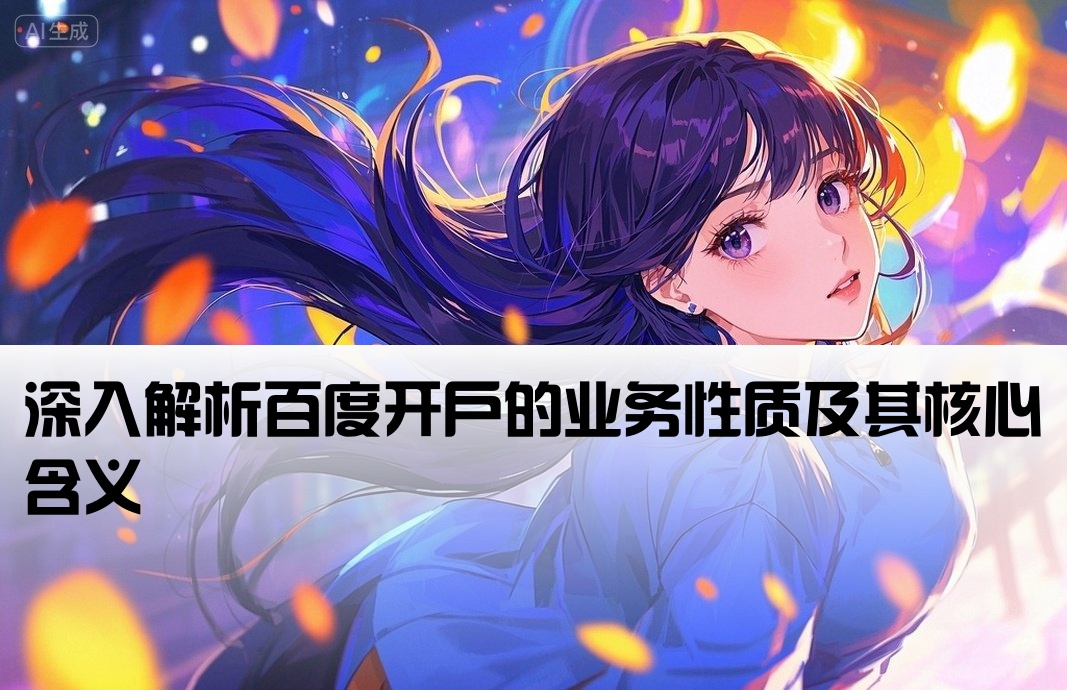 百度开户性质是什么意思