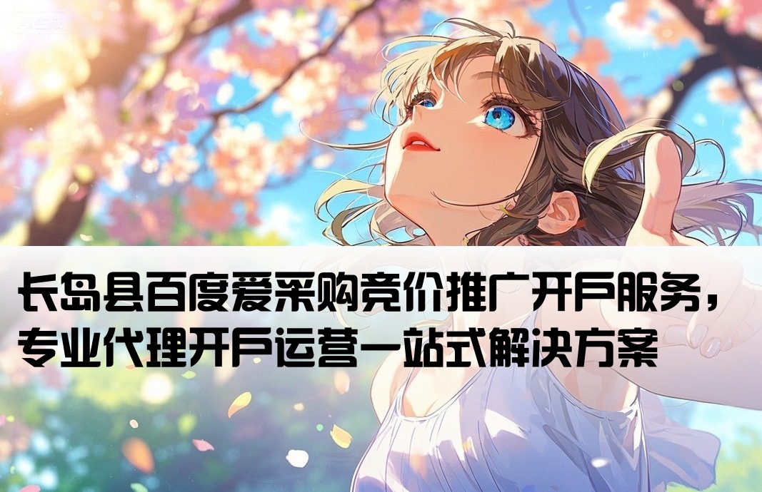 长岛县百度爱采购竞价开户