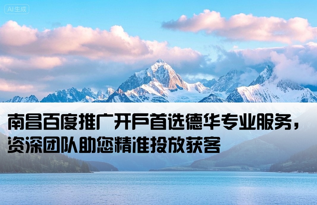 南昌百度开户 找德华专业