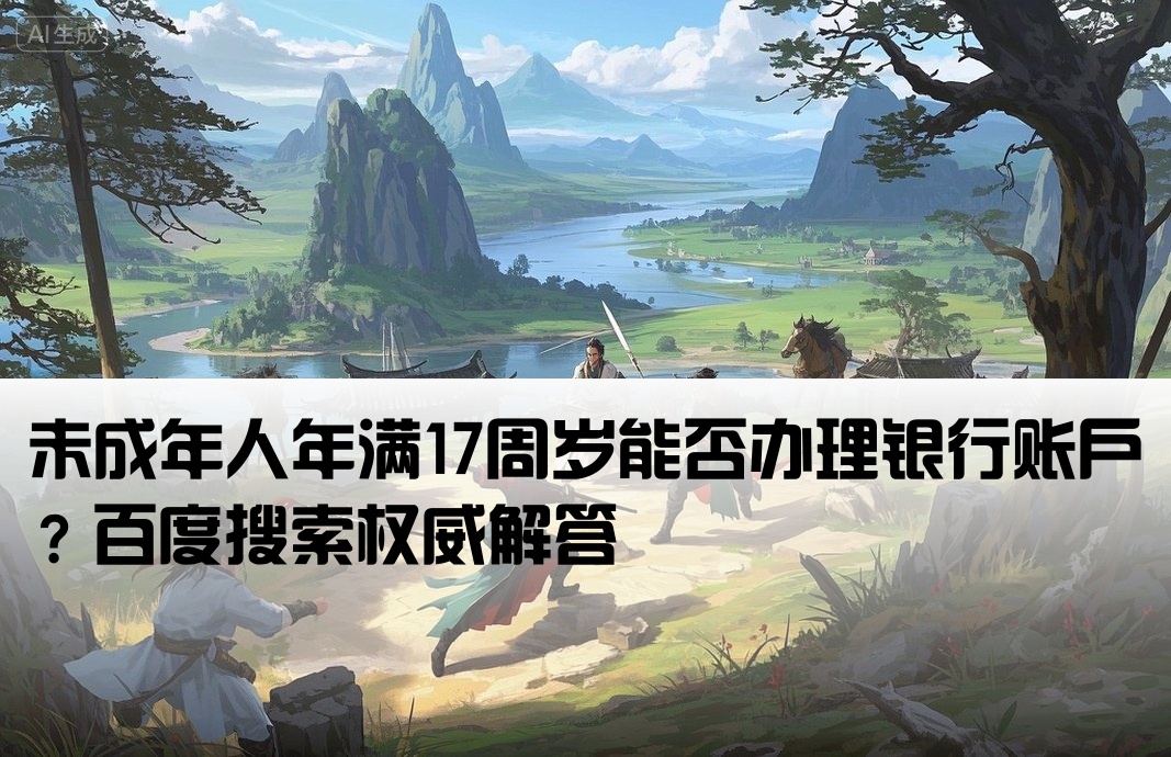 17岁可以申请开户吗百度