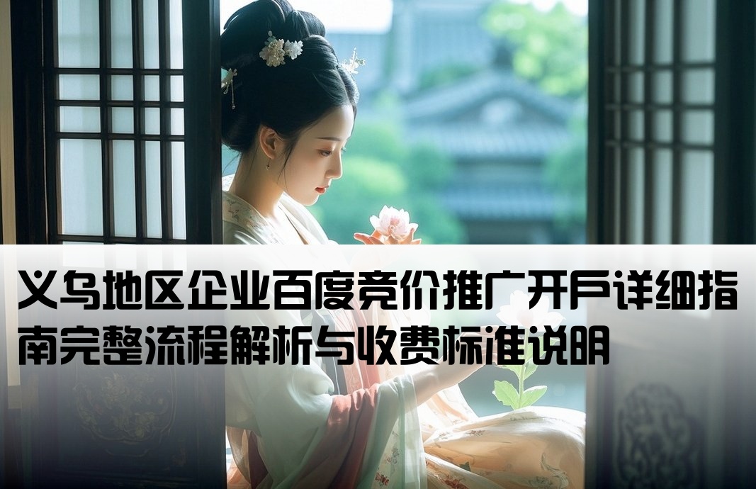义乌百度竞价开户流程及费用