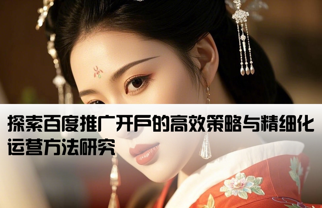 百度推广开户策略研究方法