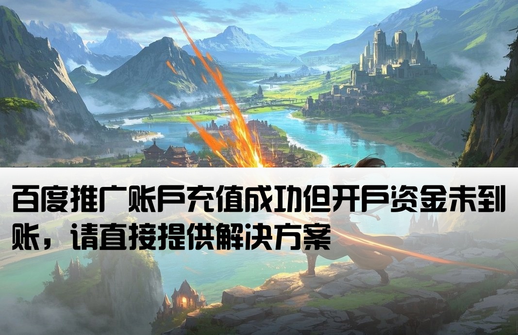 百度推广已充值开户金未到