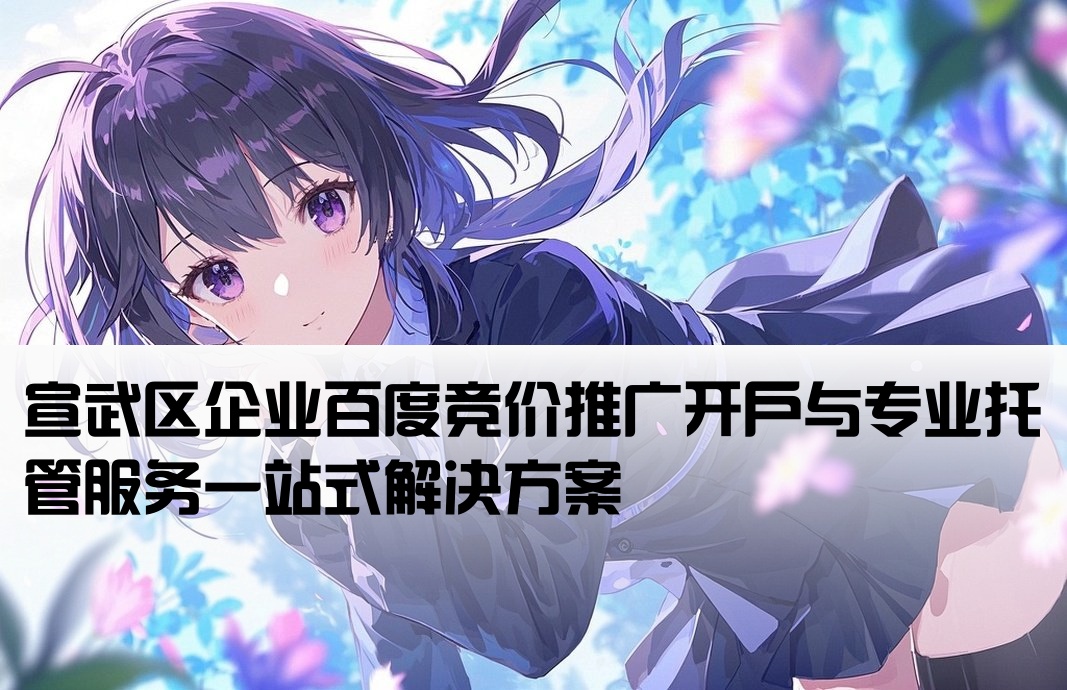 宣武百度竞价推广开户托管
