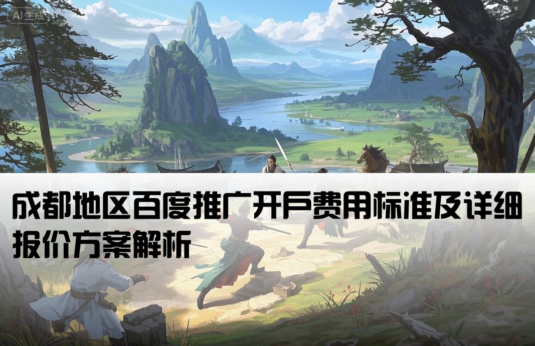 百度推广成都开户多少钱
