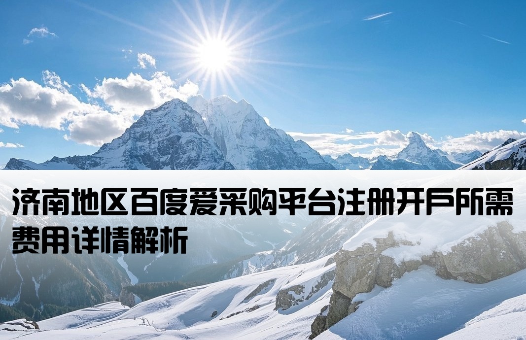 济南百度爱采购开户费用