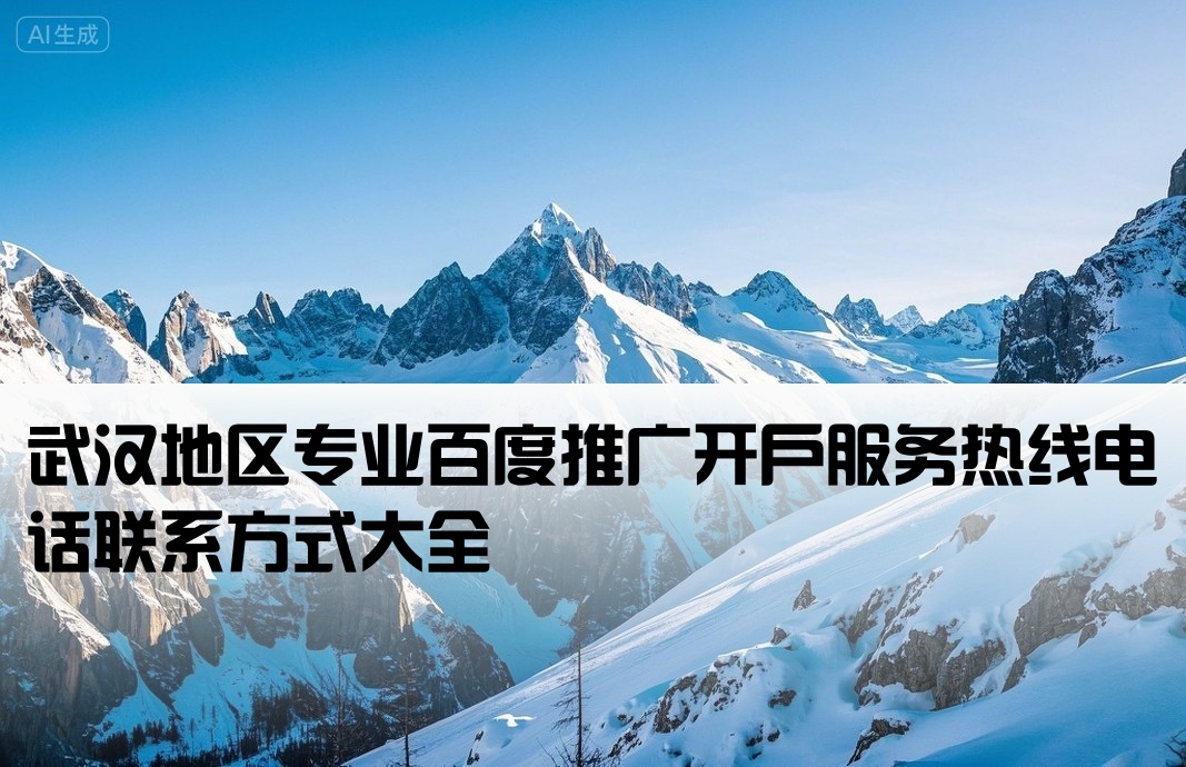 武汉百度推广开户公司电话