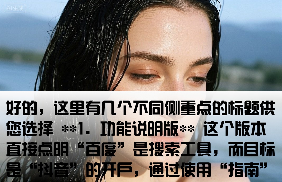 百度账号怎么开户注册抖音