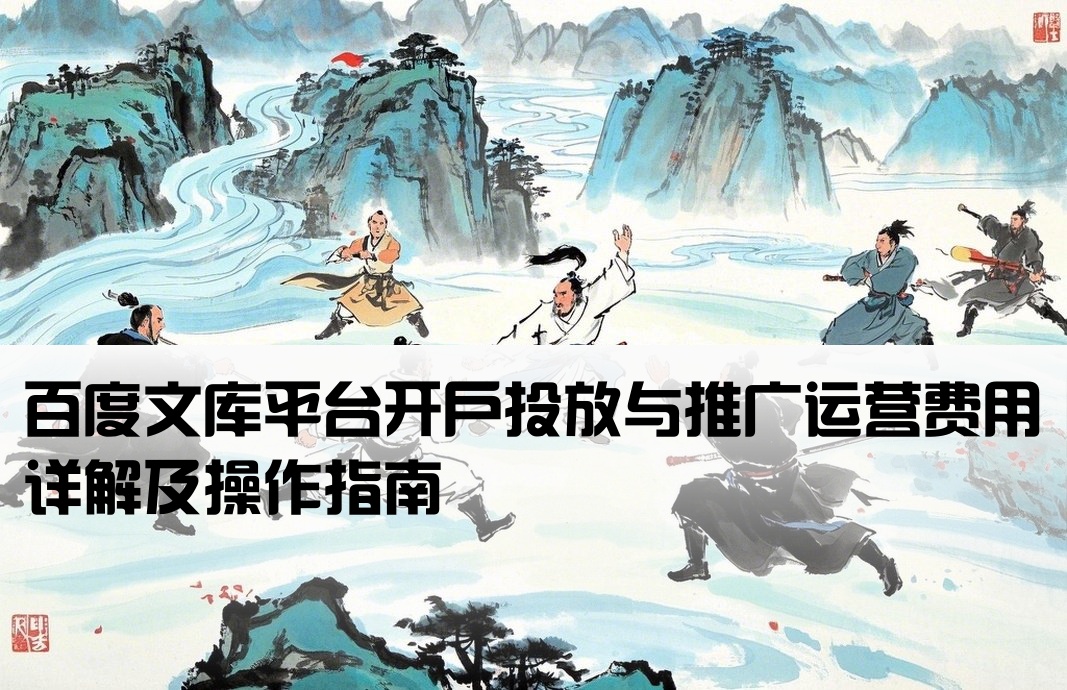 百度文库开户费用推广操作